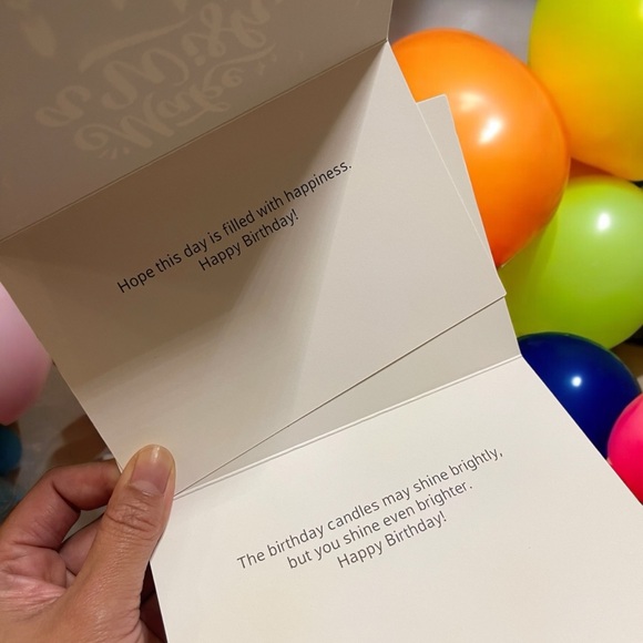 2 Pcs Birthday Greeting Cards with Envelopes Heartfelt Blessing Message ๐๐๐๐ - Picture 2 of 3